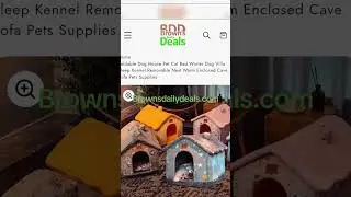 Foldable Dog House Pet Cat Bed Winter Dog Villa Sleep Kennel Removable Nest Warm Enclosed Cave
