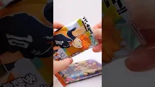 haikyuu wafer cards!! who else is excited to see the movie #shorts #haikyuu #unboxing