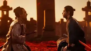 Flawless Lethal+ vs. Lord Shimura in Ghost of Tsushima With a Level 0 Katana