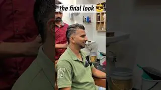 Stylish V-Shape Mullet & Italian Beard (Grey Hair Mix) 🇮🇹✂️ #Mullet #Barber #Shorts