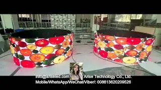 High Brightness Customized Soft Led Module Circular Smd 2121 Soft Circle Video Wall Round Led Screen