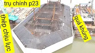 Cầu đại ngãi 1 đang thi công nhiều hạng mục trên công trường ngày 11/1/2026