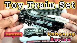 Battery operated toy train set unboxing video || Battery Operated Musical Train Set for Kids review