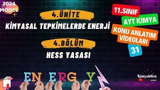 HESS YASASI -  11.SINIF KİMYA - AYT KİMYA