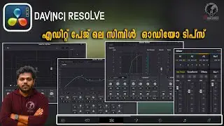Audio tips for davinci resolve studio  malayalam  ,  davinci tips  and sound settings in edit page