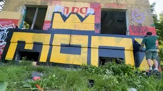 Ролл ап Monx. Roll Up graffiti Monx crew.