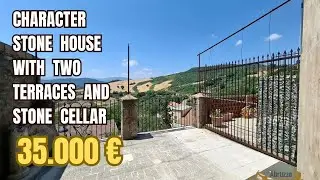 Character stone house with two terraces and stone cellar. Casalanguida