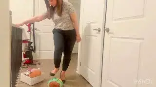 Sadaf crushing the Stuff toys 
