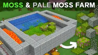 Minecraft Automatic Moss & Pale Moss Farm Tutorial - 7500 Items Per Hour