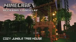 Cozy Jungle Tree House - Minecraft Relaxing Longplay (No Commentary)