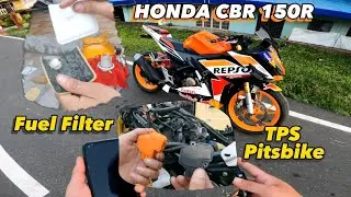 HONDA CBR 150 R FUEL FILTER AND TPS REPLACEMENT