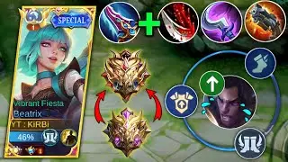 PERFECT RANK GAME!!! GLOBAL BEATRIX WITH NO DEATH!! BEST BEATRIX BUILD 2023!