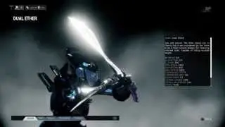 WARFRAME: Weapons Archive: Dual Ether