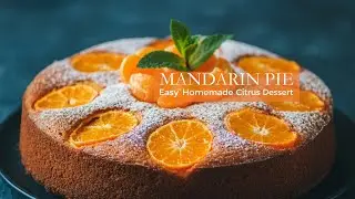🍊 Delicious Homemade Mandarin Pie Recipe | Easy & Aromatic Citrus Dessert
