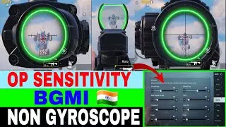 BGMI NON GYROSCOPE BEST SENSITIVITY SETTING  | 0 RECOIL SENSITIVITY FOR NON GYROSCOPE PLAYERS 🇮🇳