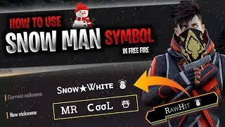 HOW TO USE SNOWMAN SYMBOL