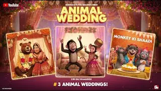 Animal Wedding Hungama! 3 Shaadi Ek Video | Kids Cartoon Fun