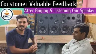 Customer Reaction 🙋After Listening Live Music || 10inch 3way Speaker Box 