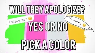 ✨🤔 Will They Apologize? 🤨 Yes or No Pick a Card Tarot Reading ✨
