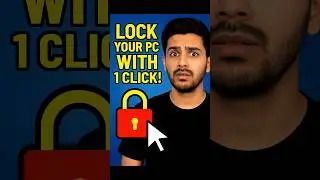 Create a 1-Click PC Lock Shortcut &ndash; Privacy Trick #windows #shorts