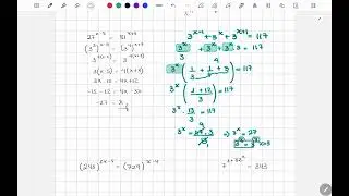 Ecuaciones con exponentes. #matematicas #educacion #tarea #estudiante #algebra