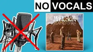 LA PAURA DEL BUIO - Måneskin | Instrumental (Karaoke/No Vocals)