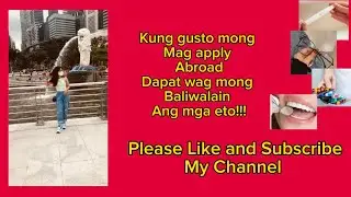 #3 BAGO KA UMALIS NG BANSA WAG MONG BALIWALAIN ANG APAT NA BAGAY NA ETO! @SINGAPORE