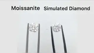 Comparison Video : Moissanite VS Simulated Diamond by Lannyte Gemstones