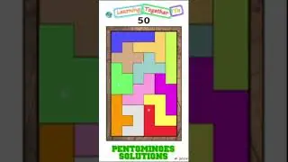 #50 (Solution) Pentominoes Math Puzzle.  #mathchallenge #Shorts