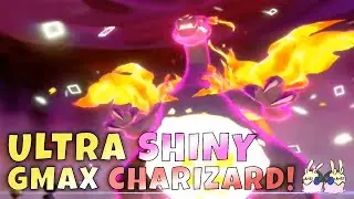ULTRA SHINY Gigantamax Charizard Pokemon Sword and Shield!!!