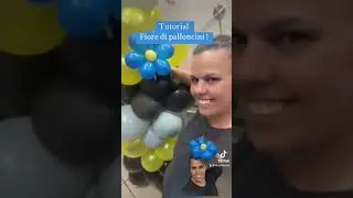 Fiore con palloncini tutorial