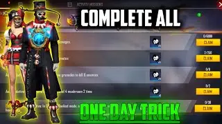 Complete all mission in just one day // free fire 36 Elite Pass mission complete trick// Mr khiladi