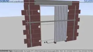 SCRIGNO Stech montáž stavebného puzdra do steny.