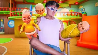 VIREI BABÁ DE 3 BEBÊS DO DJABO TÔ LASCADO - baby yellow 