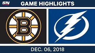 NHL Highlights | Bruins vs. Lightning - Dec 6, 2018