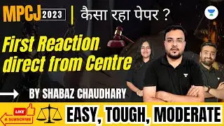 MP Judiciary Exam Analysis | MPCJ Exam Analysis | MP Civil Judge 2023 Live Paper Analysis