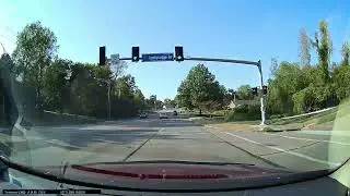 driver view Muegge Rd. north from MO Hwy. 364 to W. Clay St. in St. Charles Co., MO on 10/11/24