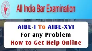 How to register your query || aibe helpline || aibe exam || cop || result || absent || BALLB || LLB