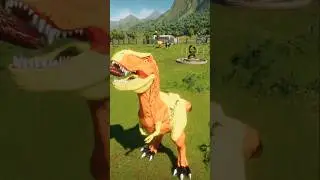 Chuck dino food time 😋 #jurassicworldevolution #jurassicworldevolution2 #dinosaurgame