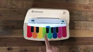 In The Night Garden intro theme on Children's Toy Piano - Easy Coloured Keys Tutorial