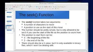 Python's seek function for files