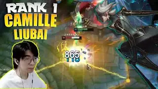 🔴 LiuBai Camille - Got QUADRAKILL in Master Elo - Rank 1 Camille LiuBai vs Gnar