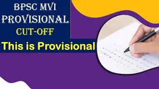BPSC MVI Provisional Cut-off BPSC MVI Interview I #bpscmvi #bpsc_mvi