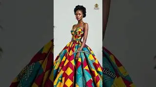 Ankara Ball Gown Elegance &ndash; Bold & Regal African Fashion