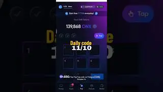 Onus Tap Tap Tap on Telegram - Daily code 11/10 is - Join now #airdrop #onus #tap2earn