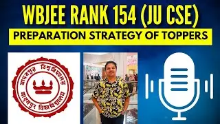 WBJEE RANK 154 JU CSE Preparation Strategy🔥😱(No Coaching)❌ #wbjee2025