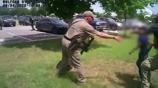 Bodycam footage shows initial police response to Uvalde shooting, officers helping children escape