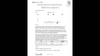 Post Graduation Work Permit Approval!! #canada #immigration #genuine #approval #guide #advice #rcic