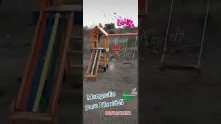 Mangrullo Infantil.Juego de parque. Torre Tobog&aacute;n Escalera y Hamacas.