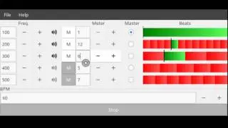 Polygnome - a polyrhythmic metronome.